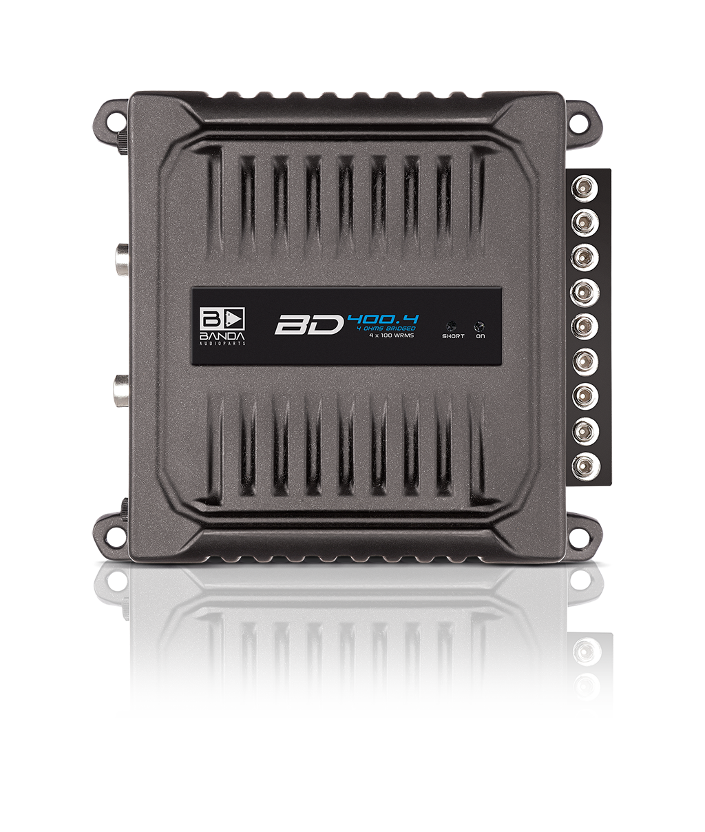 Banda BD 400.4 2-ohm amplifier, top view