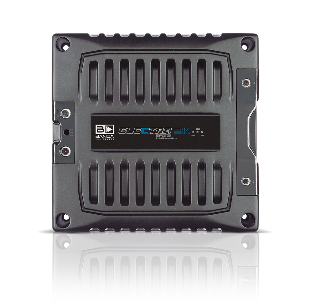 Banda Electra 3K 1-ohm amplifier, top view