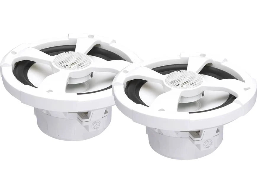 PowerBass XL-62M white 6.5-inch marine coaxial speakers, pair