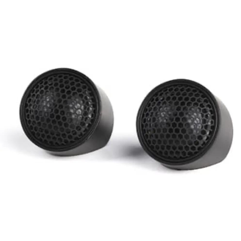 Pride dome tweeter pair shown in angled mounting cups