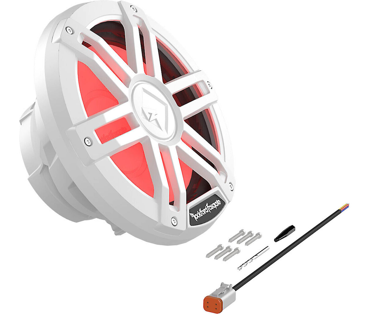 Rockford Fosgate M1D2-10 product with included accessories