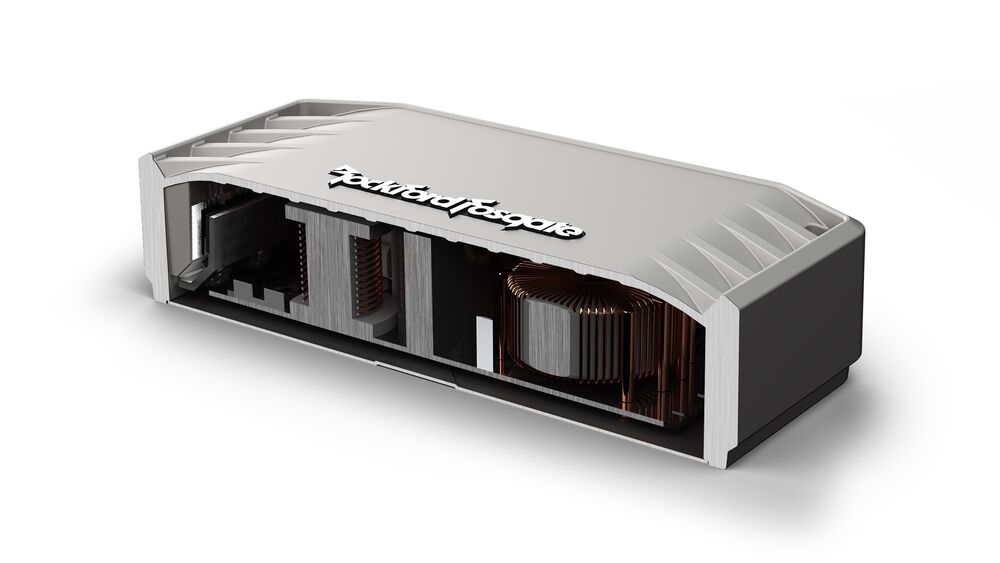 Rockford Fosgate M2-300X4 amplifier cutaway view