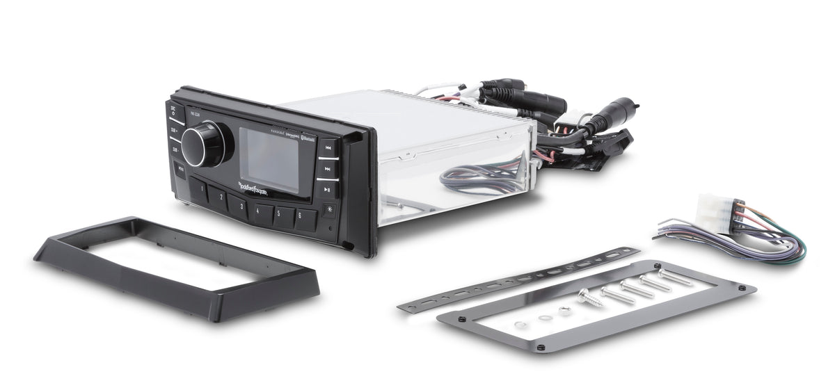 Rockford Fosgate PMX-5CAN product with included accessories