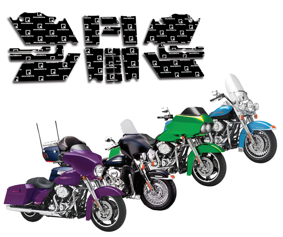SoundSkins 1998-2013 Harley-Davidson Touring Saddlebag Sound Deadening Kit - product image