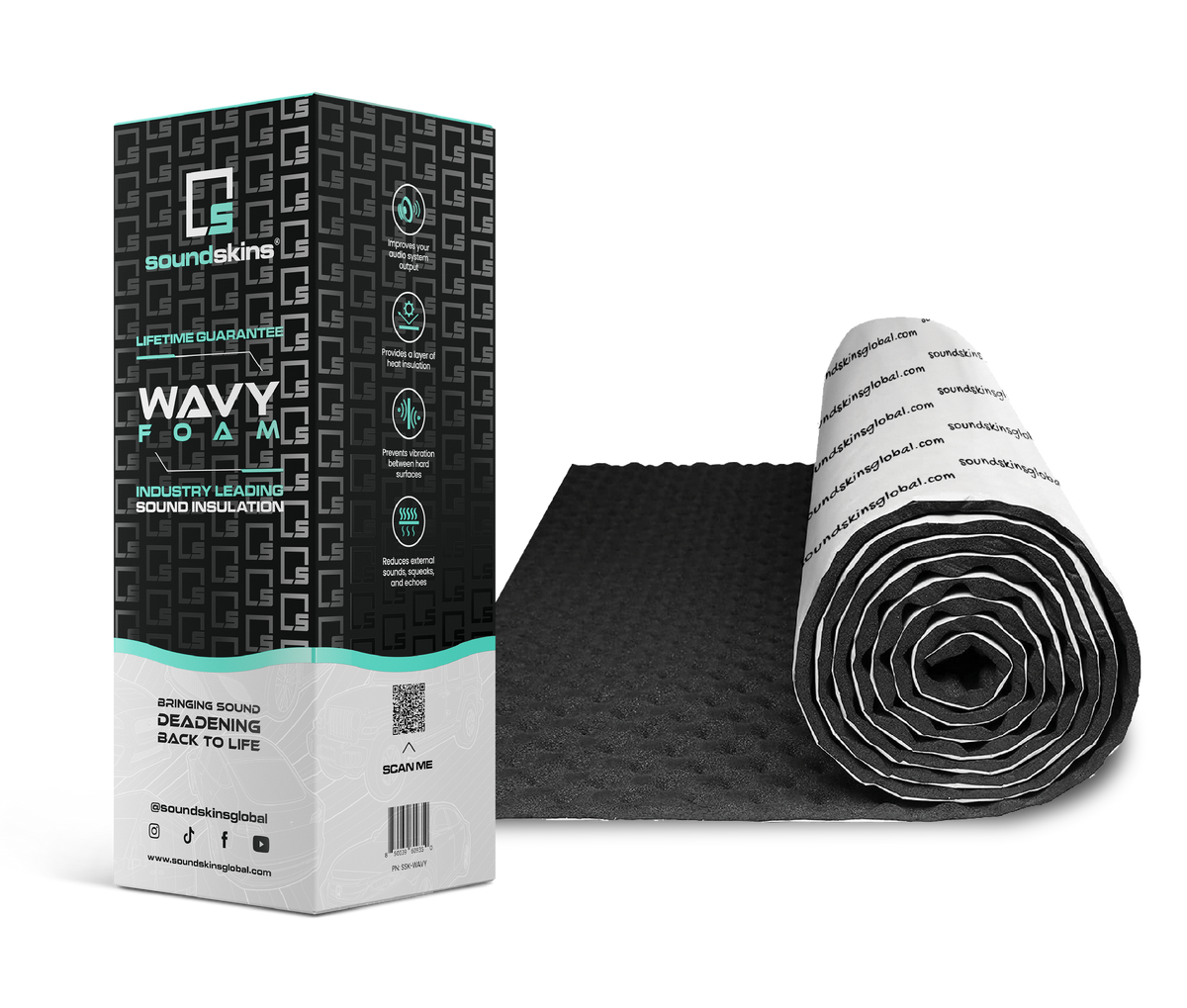 SoundSkins Wavy Foam Sound Deadening Mat, 8 mm - product image