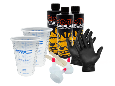 SMD SunFlash UV Activated Resin - 16oz Bottle Starter Kit - 3 Pack