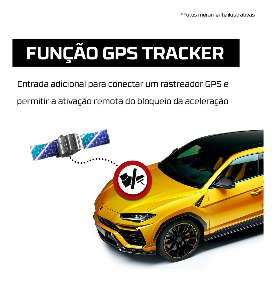 Tury graphic explaining an additional GPS-tracker input for remotely activating the acceleration lock