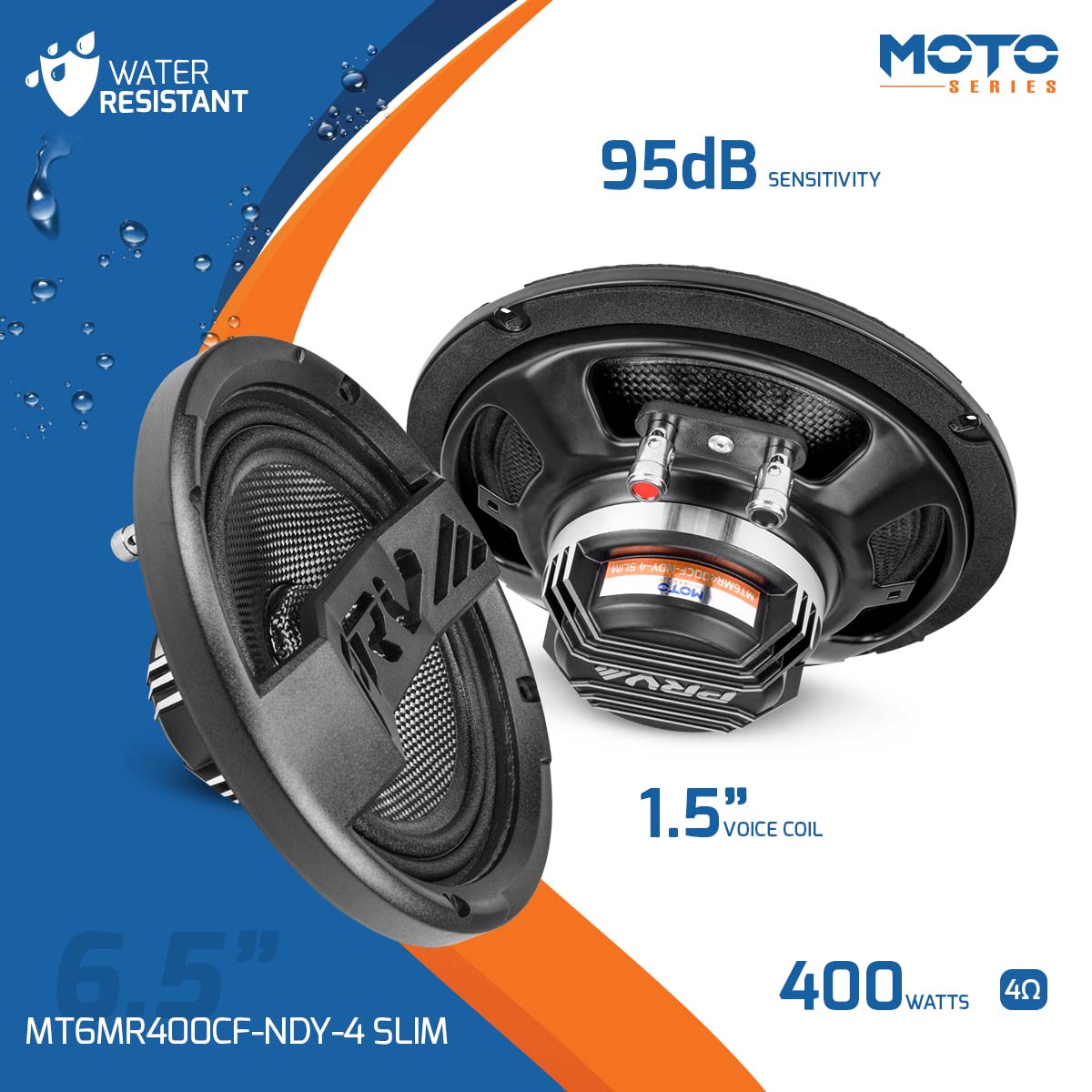 PRV Audio MT6MR400CF-NDY-4 SLIM MT6MR400CF-NDY-4 SLIM - Specs Infographic