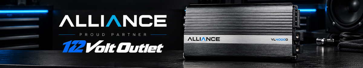 Alliance Audio brand banner at 12 Volt Outlet