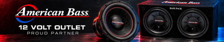 American Bass brand banner at 12 Volt Outlet