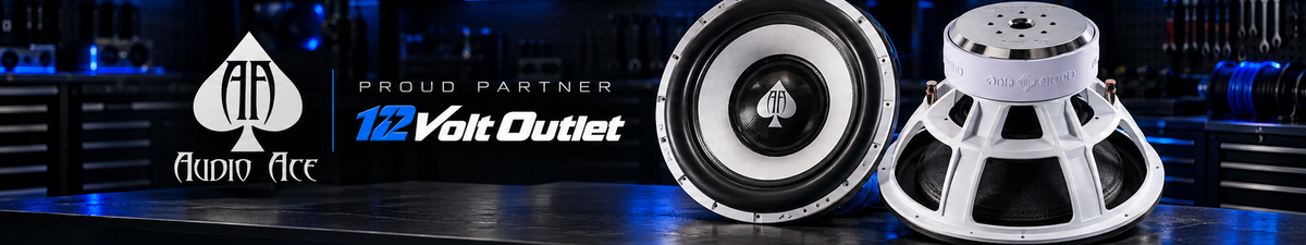 Audio Ace brand banner at 12 Volt Outlet
