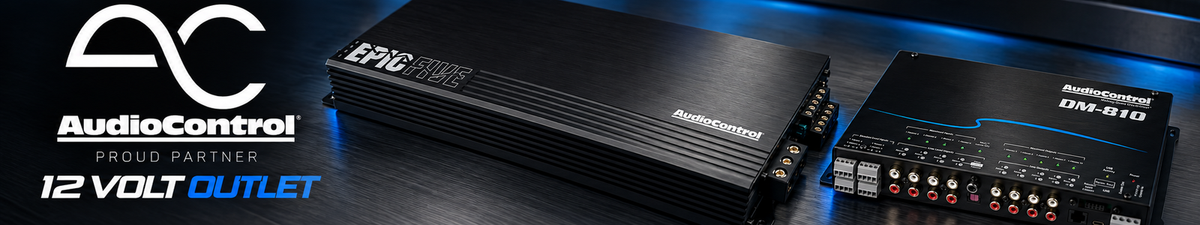 AudioControl brand banner at 12 Volt Outlet