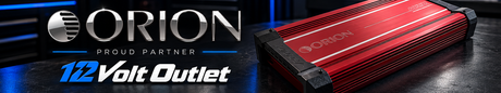 Orion Car Audio brand banner at 12 Volt Outlet