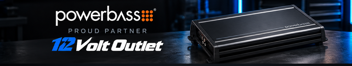 PowerBass brand banner at 12 Volt Outlet