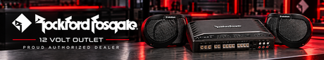 Rockford Fosgate brand banner at 12 Volt Outlet