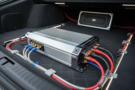 How a Car Amplifier Uses DC Power to Create an Amplified AC Audio Output