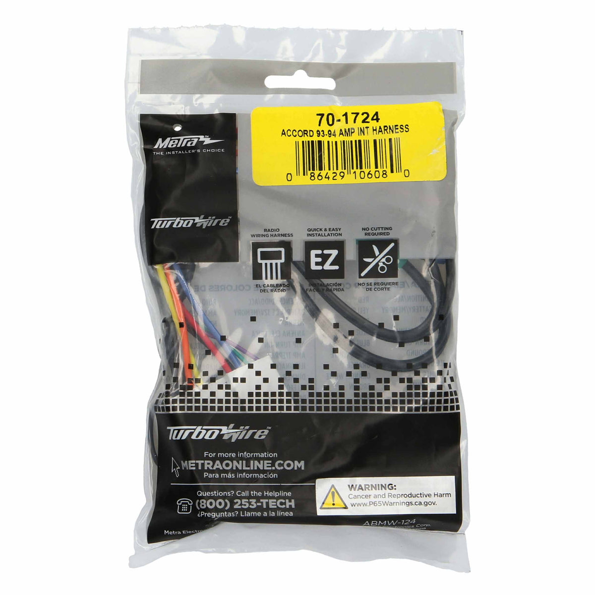 Amp Integration Harness - Acura Legend 1986-1989 | Honda Accord 1993-1994 — 70-1724