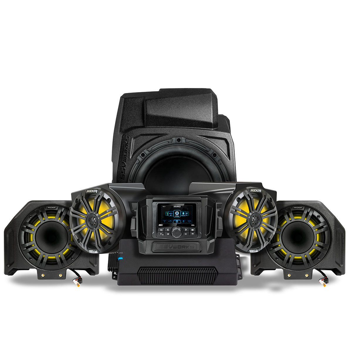 SSV Works 265-RZ5-PHZ6KL Polaris RZR Pro-Series Audio System manufacturer image