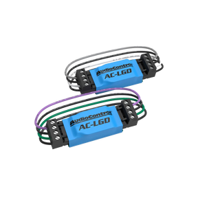 Two AudioControl AC-LGD audio components on a white background