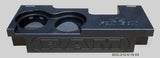 Black Fox Box enclosure with two adjacent round speaker openings and large RAM lettering on the front