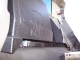 Fox Box Dodge Ram regular-cab enclosure installed behind the seat, showing the adjacent amplifier-rack area