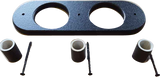 Fox Box RAM-CUP cup-holder panel with two circular openings, three spacers and three mounting screws