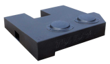 Fox Box enclosure with TUNDRA lettering, two raised circular sections and a rectangular end port
