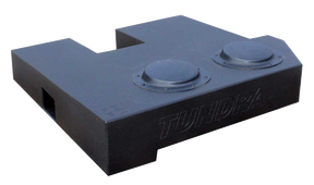 Fox Box enclosure with TUNDRA lettering, two raised circular sections and a rectangular end port