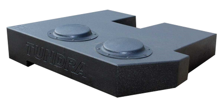 Fox Box enclosure with TUNDRA lettering across the front and two raised caps on top