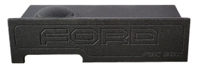 Fox Box enclosure with raised FORD lettering, front view