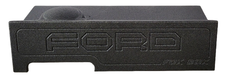 Fox Box enclosure with raised FORD lettering, front view