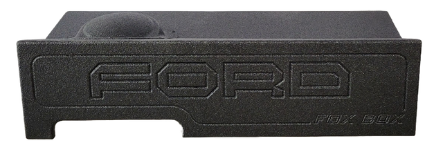 Fox Box enclosure with raised FORD lettering, front view