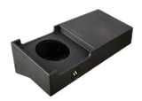 Angled FOX BOX enclosure with a recessed single-speaker opening, raised upper section and terminal cup