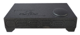 Fox Box enclosure with FORD lettering, a single raised circular section and two lower feet