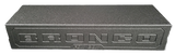 Back face of a textured FOX BOX enclosure with raised BRONCO lettering