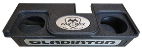 Fox Box enclosure marked GLADIATOR with two speaker openings