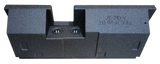 Rear view of the Fox Box JT-210-V enclosure showing two terminal cups in a central recess