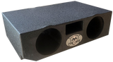 Fox Box subwoofer enclosure with two circular openings and a central rectangular port