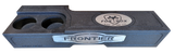 Fox Box enclosure with two speaker openings and FRONTIER lettering