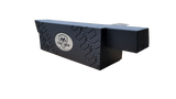 Fox Box subwoofer enclosure with a tire-tread pattern, angled side view