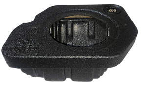 Single-subwoofer FOX BOX enclosure showing its round cutout, terminal cup and molded lower section