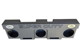 Fox Box SUPER DUTY enclosure with three speaker openings and rectangular ports