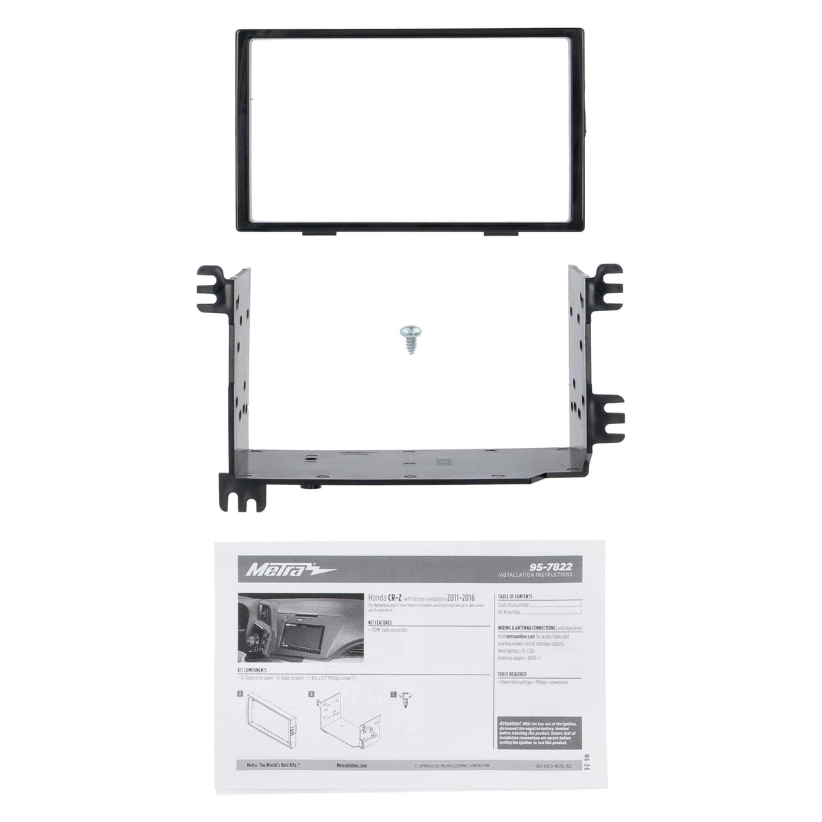 Honda CR-Z 2011-2016 (with factory NAV) — 95-7822