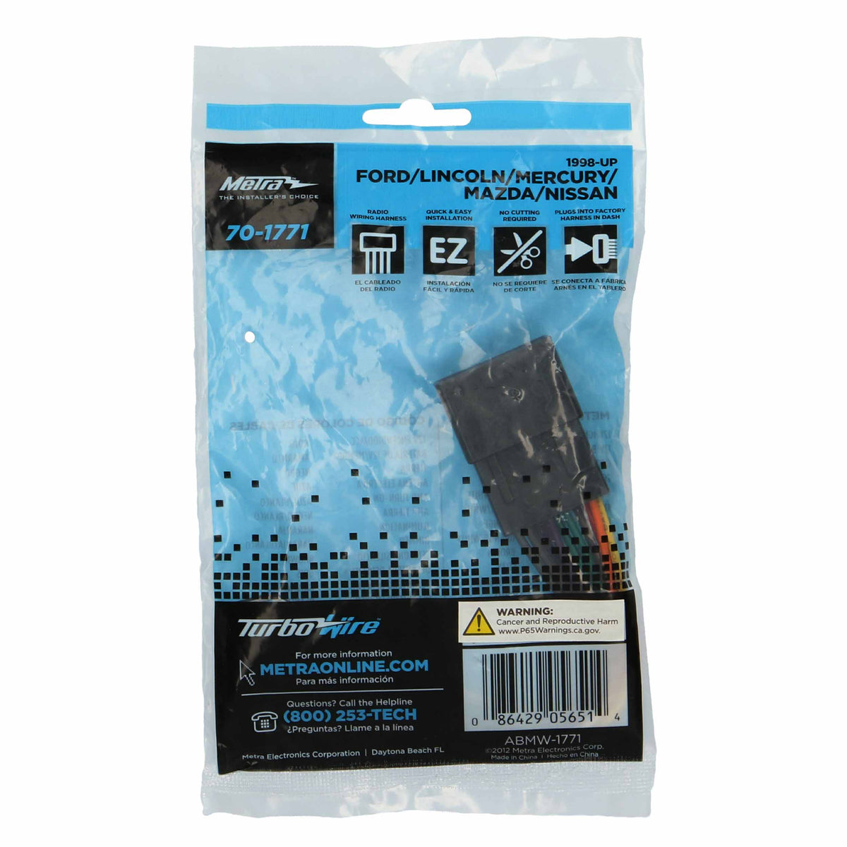 Radio Replacement Harness - Ford | Lincoln | Mazda | Mercury | Nissan 1998-2011 — 70-1771