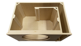 Open-top view of the Tru Spec Sundown U-15 enclosure showing internal bracing and the folded slot-port path