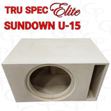 Tru Spec Elite enclosure for Sundown U-15, with one speaker opening and a slot port