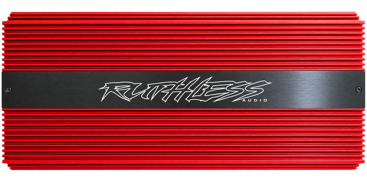 Ruthless Audio Ruthless Audio 7500.1 Red 7,500 Watt Monoblock Amplifier - Car Audio