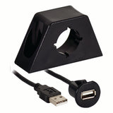Male USB to Female USB Jack with Mount — AXUSBE-6