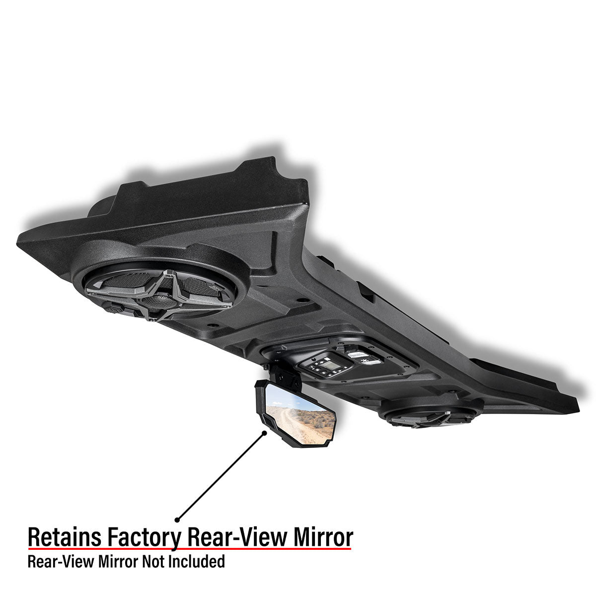 2024-2026 Polaris® RZR XP 1000 2-Speaker Overhead Soundbar w/MRB3S Bluetooth Radio and Built-in Dome Light