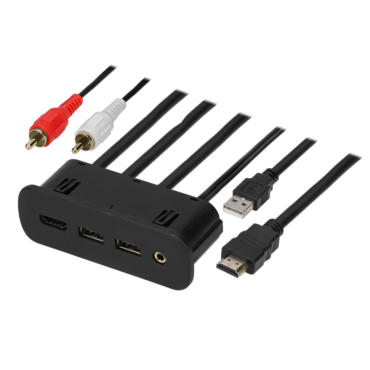 USB/AUX/HDMI® Replacement Panel - Chrysler | Dodge | Jeep 2015-2016 — AXUSB-CH1